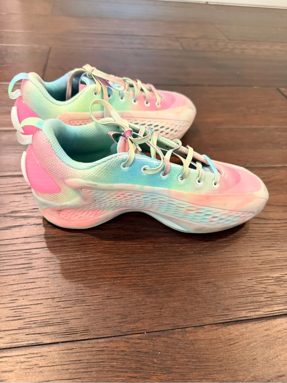 adidas Pastel Gradient Running Shoes - Pink, Mint, Blue